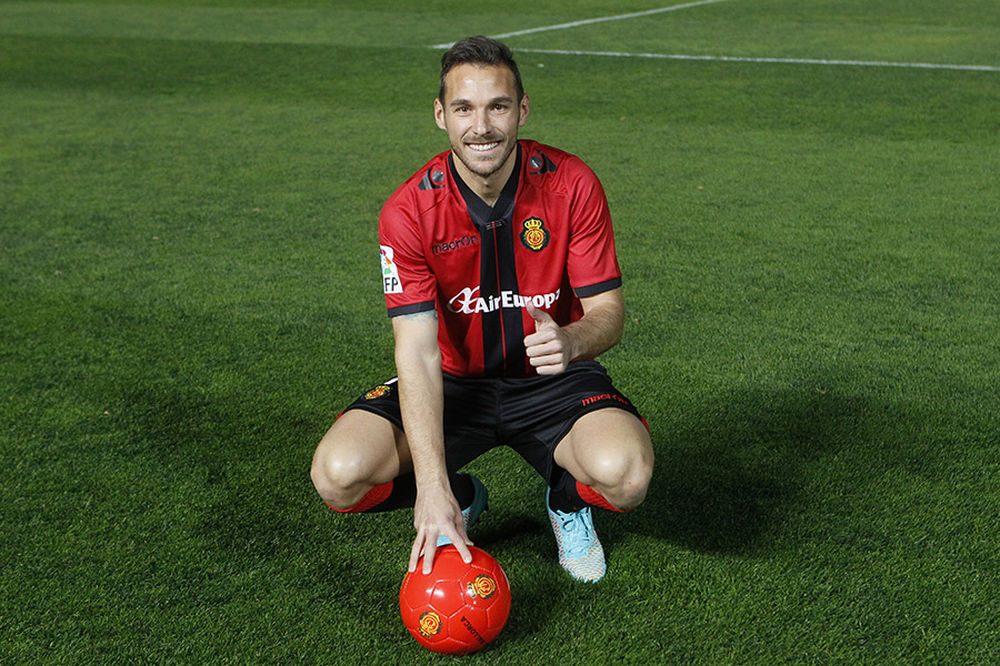 Presentación como futbolista del RCD Mallorca